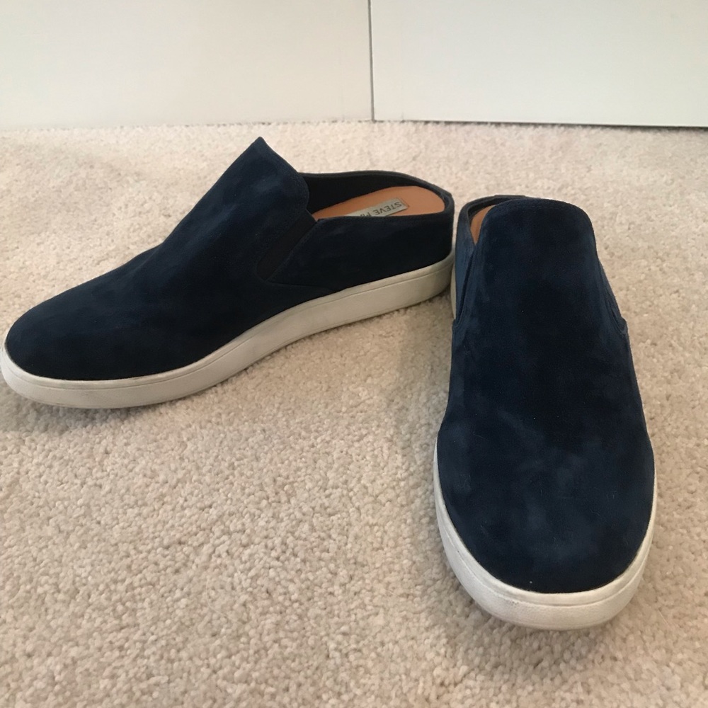 Steve Madden suede backless wedge mule